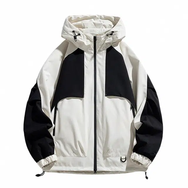 雅鹿  户外登上时尚休闲连帽外套  防风透气冲锋衣 男女同款