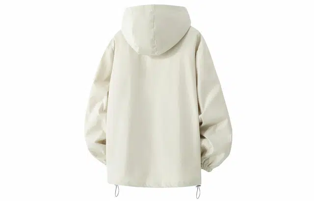 宜而爽 美式潮流简约基础纯色拉链山系户外连帽落肩宽松夹克外套 男女同款