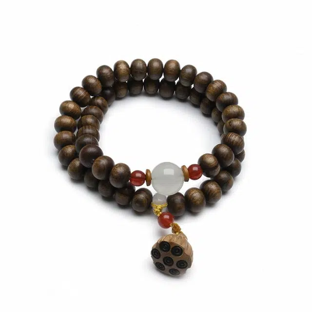 【福庙流通处平平安安】 周帝王 八方来财财富圆满诸事顺利喜乐小众福禄吉祥国风佛珠文玩诸事顺利#好运 檀木 手串 男女同款情侣款