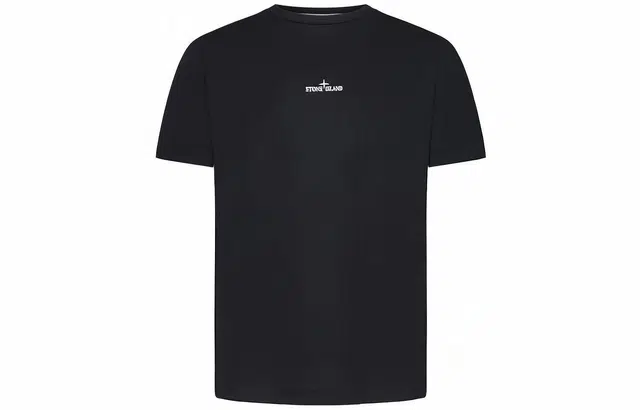 Stone Island Graphic Print T-Shirt Black
