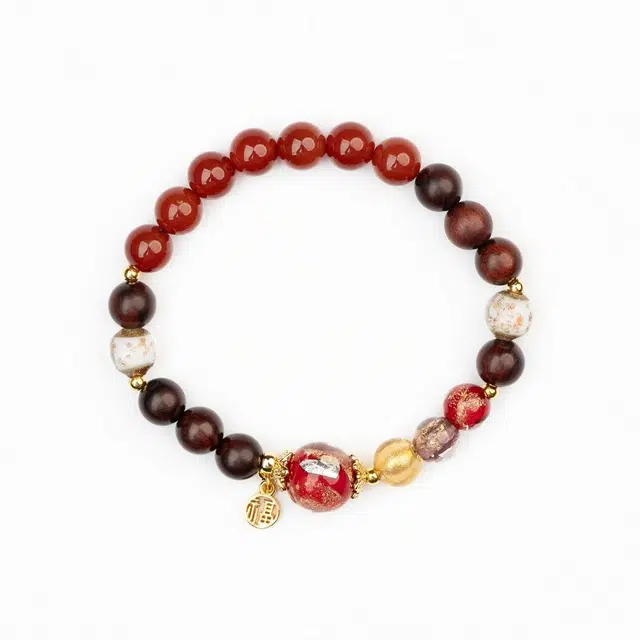 仙源 鸿运当头  国潮万事顺意本命年复古转运珠精品佛珠手饰#好运 紫檀属 手串 男女同款情侣款