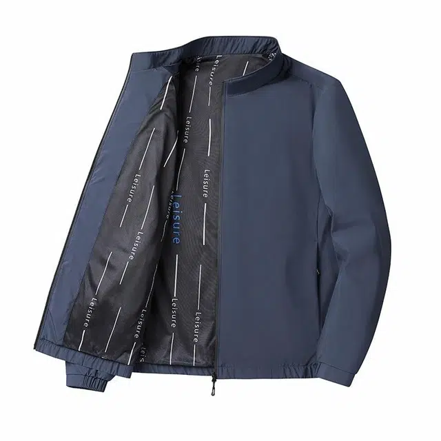 雅鹿 行政男秋季休闲宽松中老青年爸爸外套男夹克 男女同款