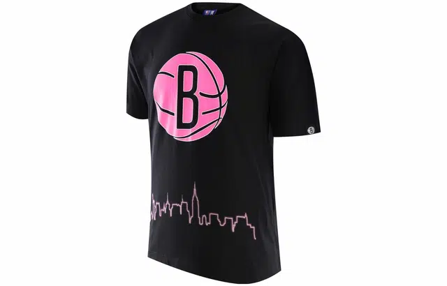 NBA Neon Brooklyn Nets Tee Black