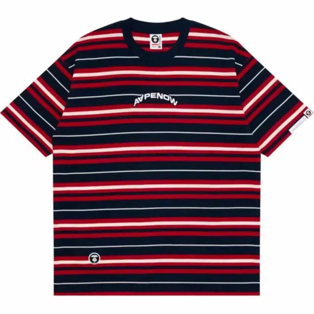 Aape Striped Crewneck T-Shirt