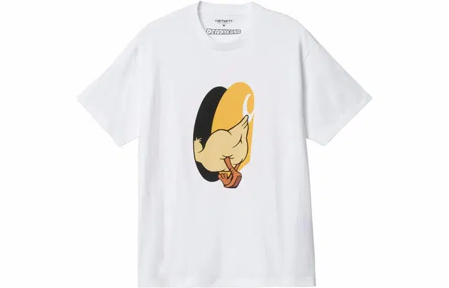 Carhartt WIP Animal Print Crew Neck Tee White