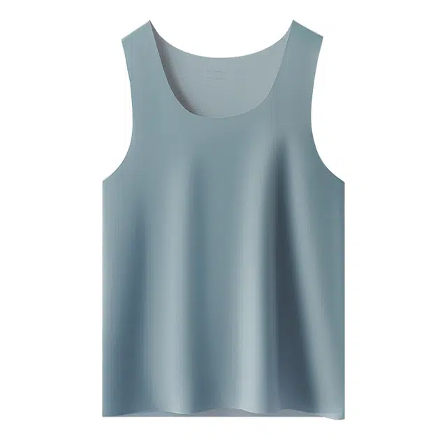 宜而爽 速干冰丝弹力纤维无痕内穿打底跑步运动健身透气舒适背心 男款