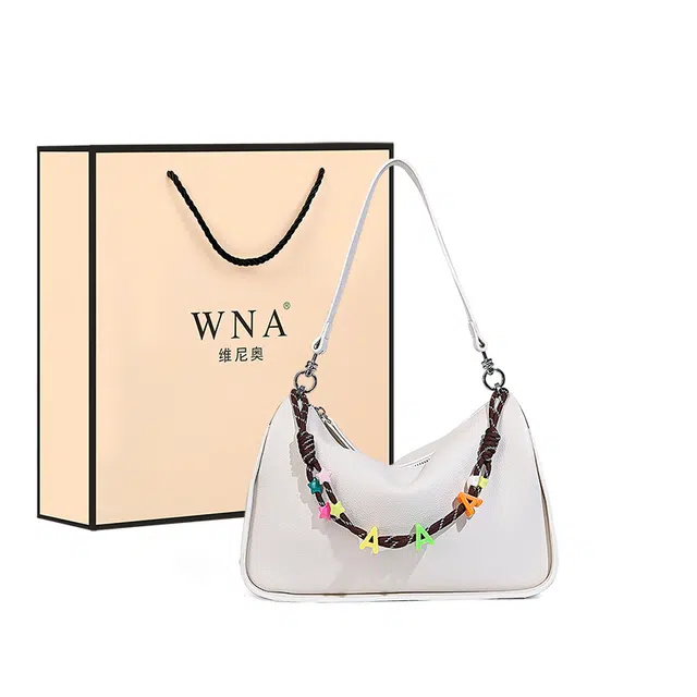 维尼奥 复古时尚通勤女包简约百搭大气休闲腋下包大容量高级感甜美优雅气质大学生旅游枕头包 合成革 斜挎单肩包 女款 多色