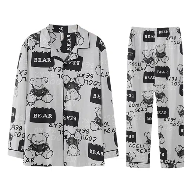 向薇 青少年休闲舒适亲肤家居服睡衣套装 男款 图片色