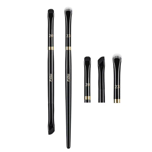 魅丝蔻 钢琴大师系列 镰刀眼线刷斜角眉刷卧蚕刷 美妆工具