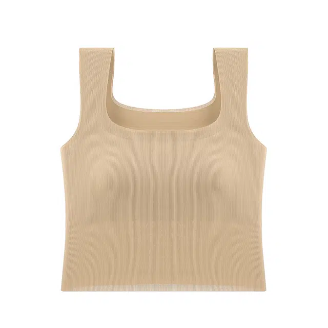 欧迪芬 无袖无痕百搭带胸垫内搭打底可外穿背心 女款