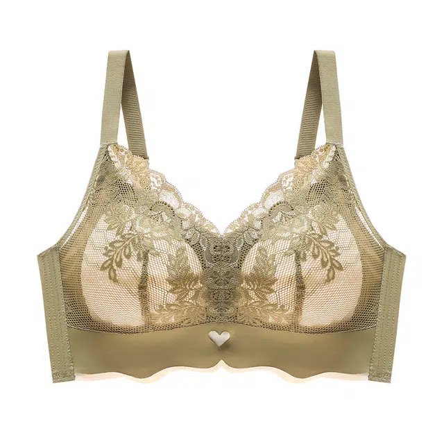 芬腾 大胸显小显瘦聚拢调整型蕾丝超薄款透气防下垂收副乳文胸 女款