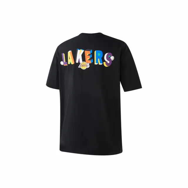 NBA Los Angeles Lakers Colorblock Letter Tee Black