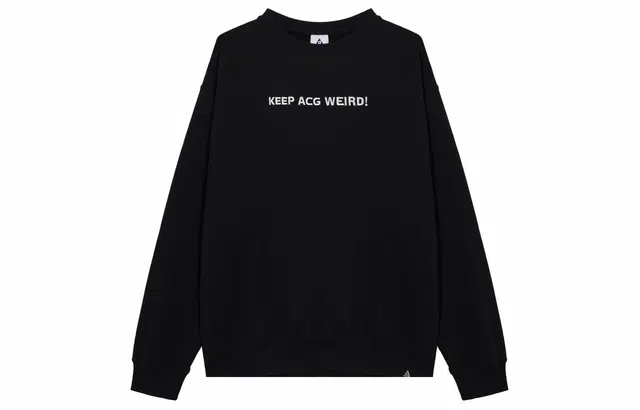 Nike Printed Crew Long Sleeve Tee Black
