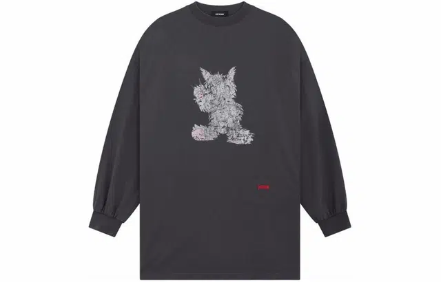 WE11DONE SS24 Grey Crewneck
