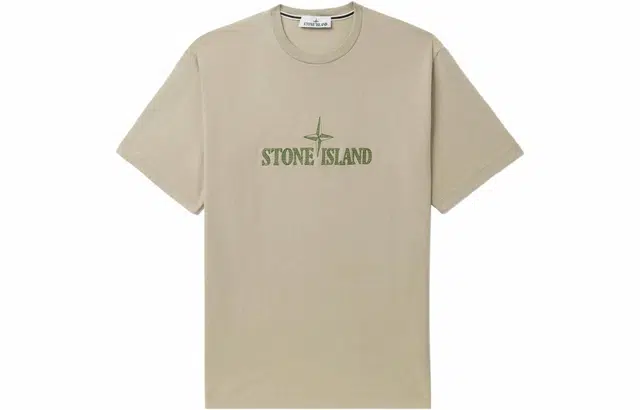 Stone Island Logo Crewneck T-Shirt Light Grey