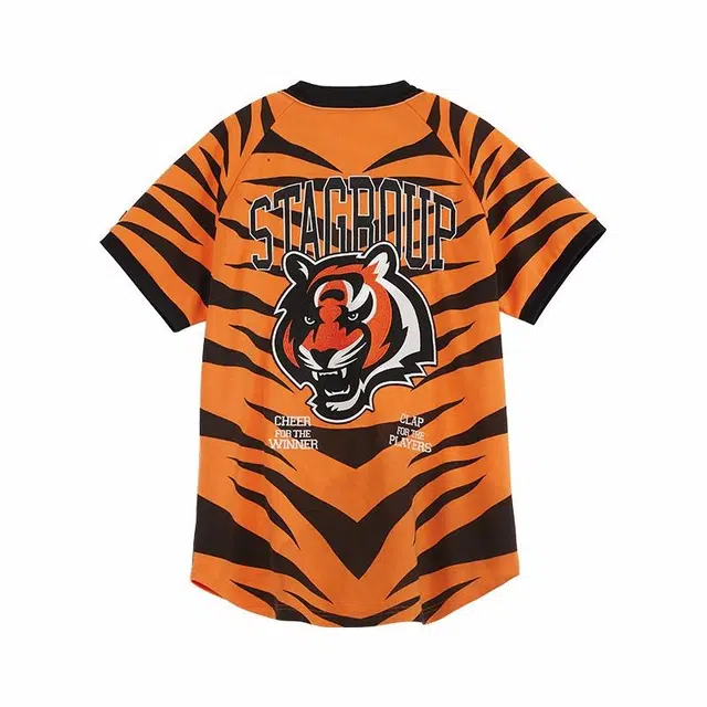 STA x NFL Super Bowl Bengals Cardigan Tee Orange