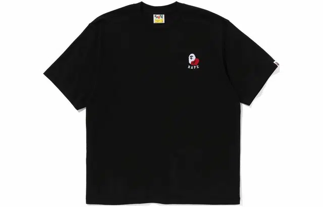 A BATHING APE Logo Crewneck T-Shirt