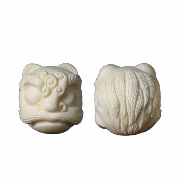 顺丰包邮 灵晔 国风新中式雕刻招财转运貔貅手球健身练手锻炼盘玩文玩国潮醒狮 象牙果 把件 男女同款情侣款