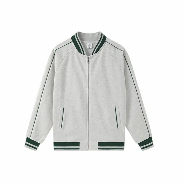 雅鹿 春秋撞色情侣外套男潮流时尚百搭款紫色外套夹克 男女同款