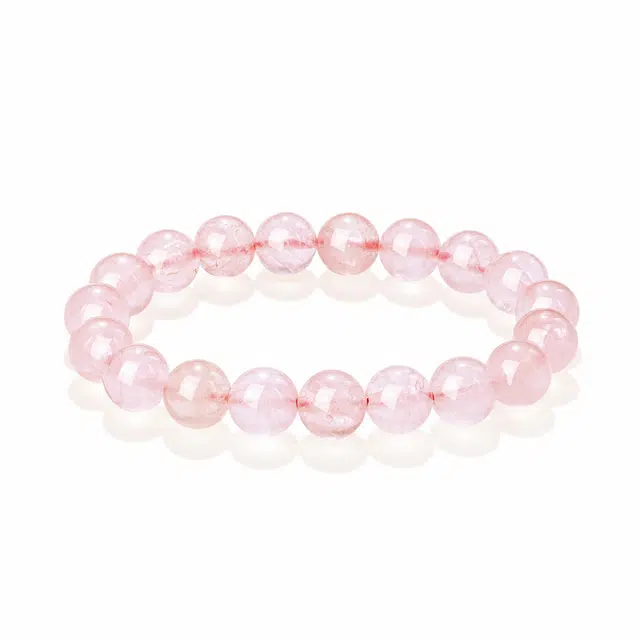 老凤祥 桃运绯然 新中式转运上岸粉晶珠串手饰 招桃花好运 小众简约高级设计感甜美可爱 粉水晶 手串 女款