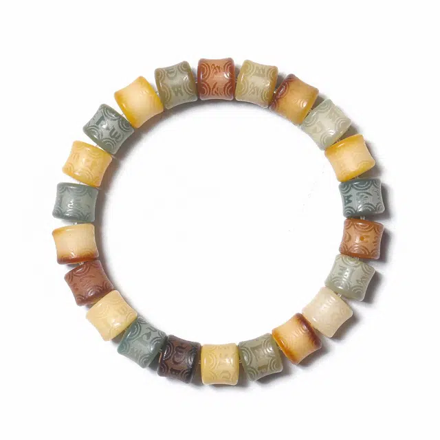 【顺丰急救】 素于 国潮新中式轻奢高级感单圈佛珠文玩招财纳福四季平安万事顺遂念珠盘玩#好运 白玉菩提 手串 男女同款情侣款