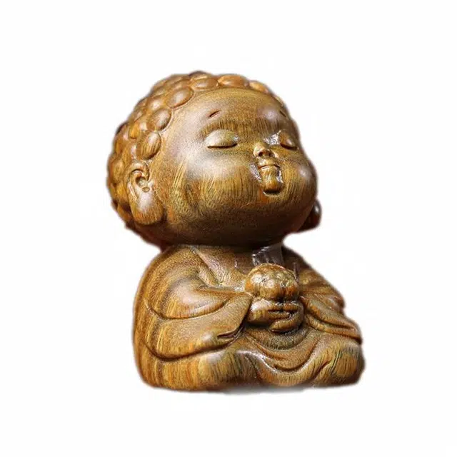 【顺丰急救】 素于 平安喜乐 国潮新中式文玩居家茶宠摆件八方来财 诸事顺遂 轻奢高级上岸盘玩#好运 绿檀 把件 男女同款情侣款