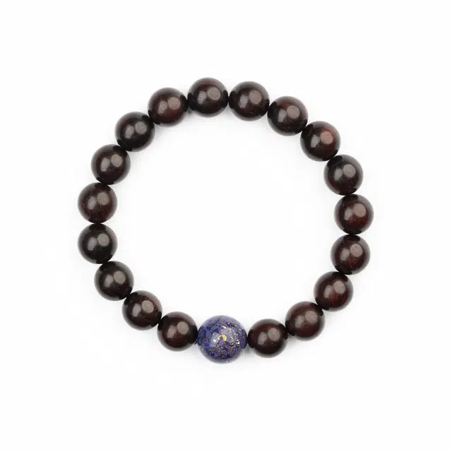 仙源 紫气东来 好运降至  财源广进新中式文艺复古风文玩佛珠上岸招财纳福转运八方来财#好运 紫檀属 木作手串 男女同款情侣款