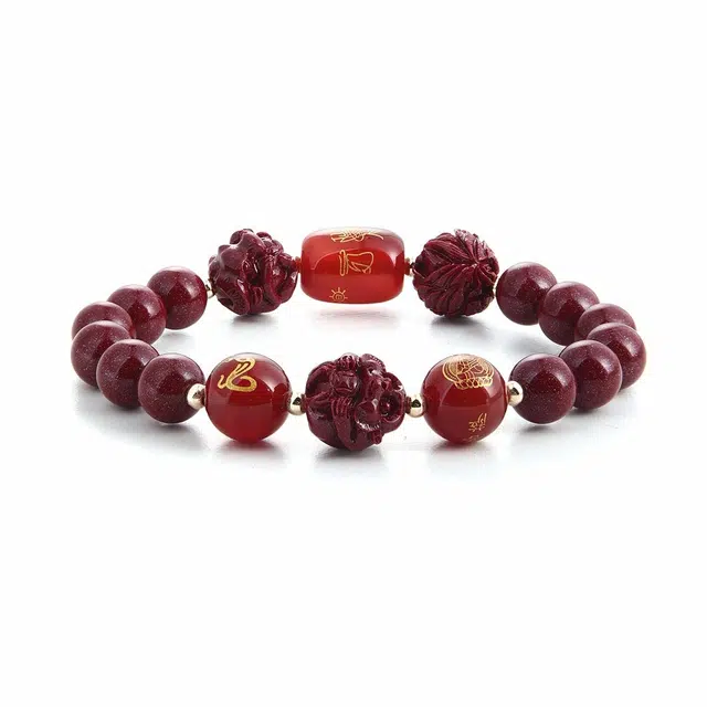 克兰茜 巳蛇如意 三和六合转运珠 新中式国风 招财纳福 国潮小众轻奢设计 手串 女款