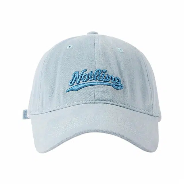 木林森 春夏季字母刺绣户外出行运动风防晒遮阳时尚潮流百搭学生大头围显脸小 棉 鸭舌帽 男女同款情侣款