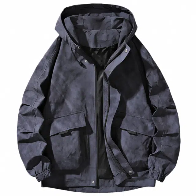 雅鹿 宽松工装时尚户外风衣夹克外套 男款