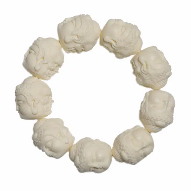 絮物 新中式招财纳福诸事顺遂节节高升轻奢高级感文玩盘玩佛珠念珠考试考研考公上岸转运#必备在造 象牙果 菩提类手串 男女同款情侣款