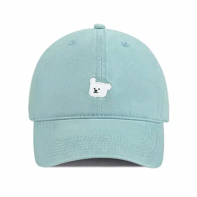 木林森 可爱卡通小狗刺绣户外出行防晒遮阳宽檐大头围显脸小 棉 鸭舌帽 男女同款情侣款