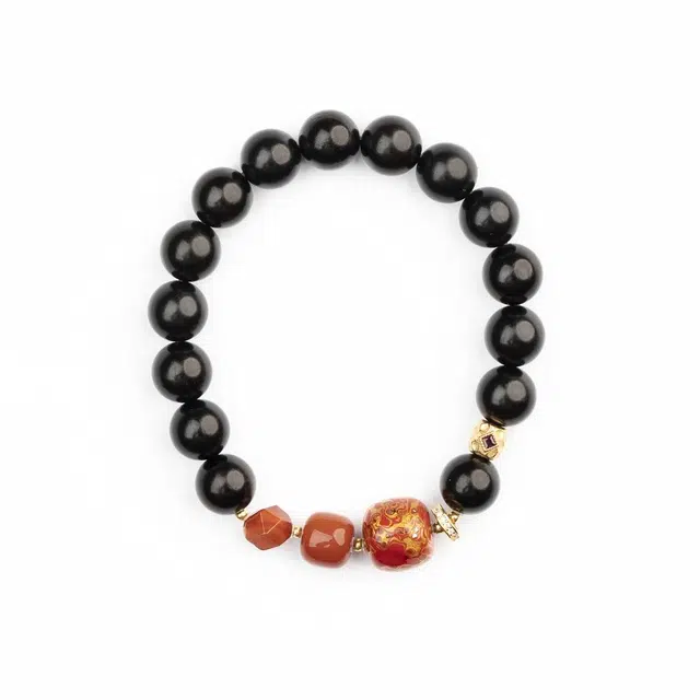 仙源 鸿运连绵 红红火火  八方来财文玩盘串 转运珠佛珠纳福串珠#好运 紫檀属 手串 男女同款情侣款