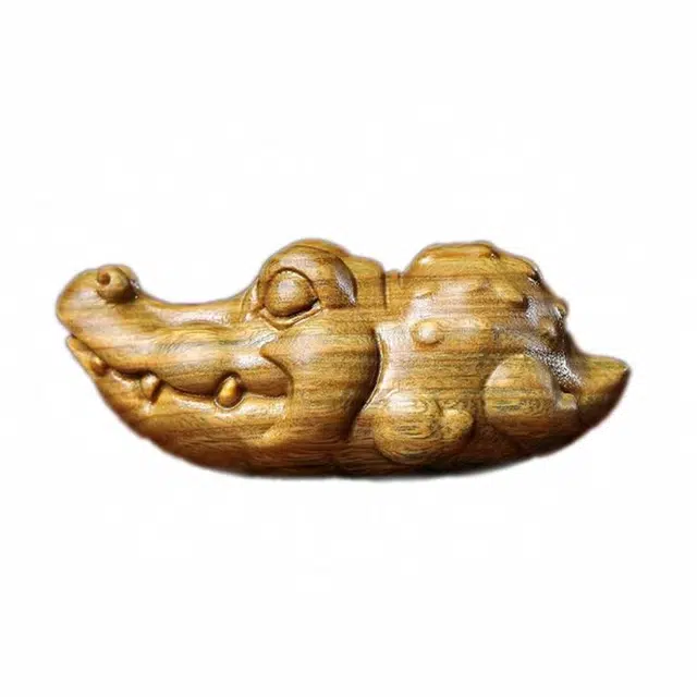 【顺丰包邮】 素于 国潮新中式轻奢高级文玩居家茶宠八方来财诸事顺遂车载随把玩上岸盘玩#好运 绿檀 把件 男女同款情侣款