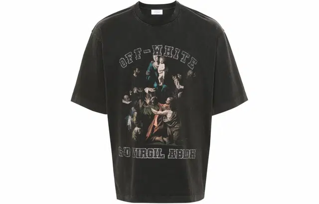 OFF-WHITE Logo Crewneck T-Shirt Black