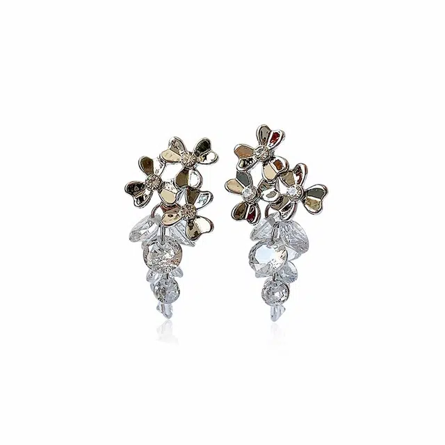 饰伴 烁光星辰 国潮轻奢 小众设计 高级气质感 精致雅致  #好运 合金 耳环 男女同款情侣款