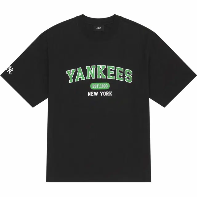 MLB Yankees Retro Print T-Shirt Black