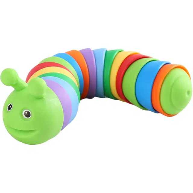 哈杰布雷特 解压彩虹毛毛虫鼻涕虫蛞蝓蠕动益智 玩具