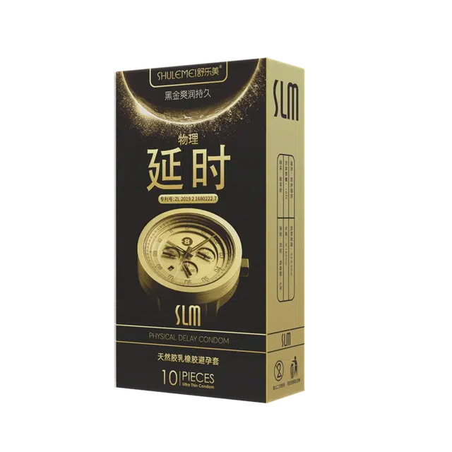 舒乐美 涌潮黄金延时组合避孕套 螺纹水润倍滑玻尿酸超薄