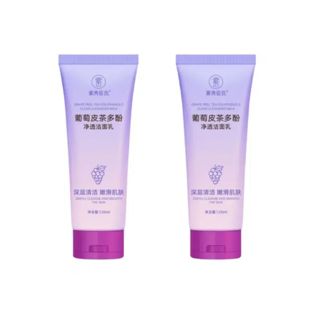 素秀臣氏 葡萄皮茶多酚净透洁面乳 保湿清洁