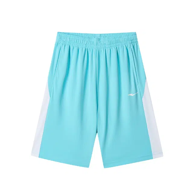 鸿星尔克儿童休闲运动套装 无畏时尚洋气百搭字母印花拼色篮球服 青少年