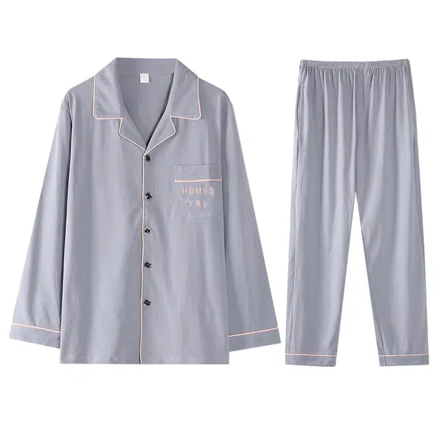 向薇 德绒长袖加厚加绒天保暖卡通青少年睡衣套装 男款 图片色