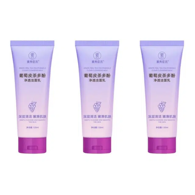 素秀臣氏 葡萄皮茶多酚净透洁面乳 保湿清洁