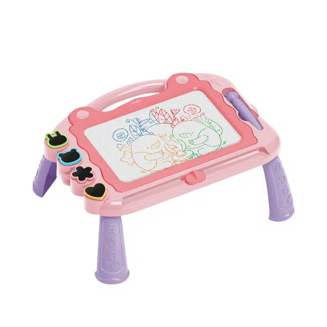 乐智由我 磁性画板 可擦家用 写字板 彩色 支架式 早教益智玩具