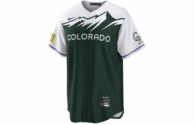 Nike V-Neck Letter Print Tee Green