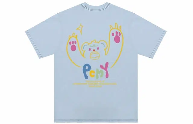 PCMY Cartoon Bear Print T-Shirt