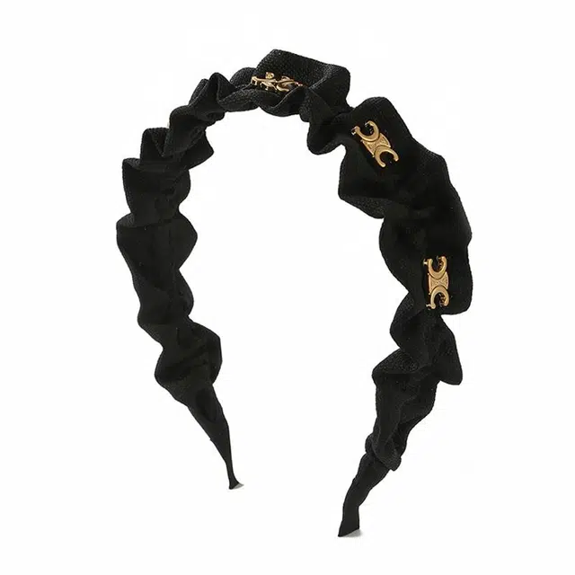 如花梦 凯旋门秋冬褶皱 高级感高颅顶洗脸网红头饰 亚克力 发箍 女款