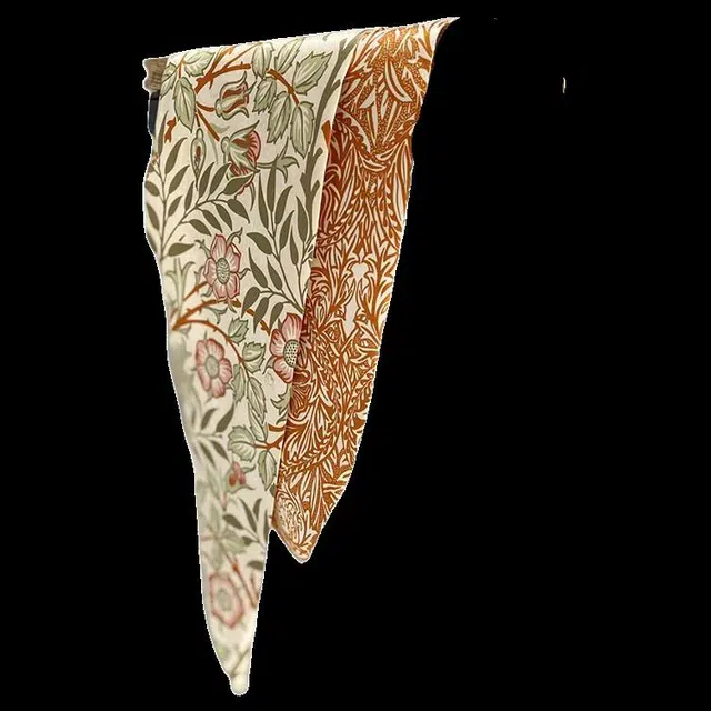 山一丸 长条飘带  发带春夏印花装饰领巾包包装饰 斜纹绸 丝巾 女款