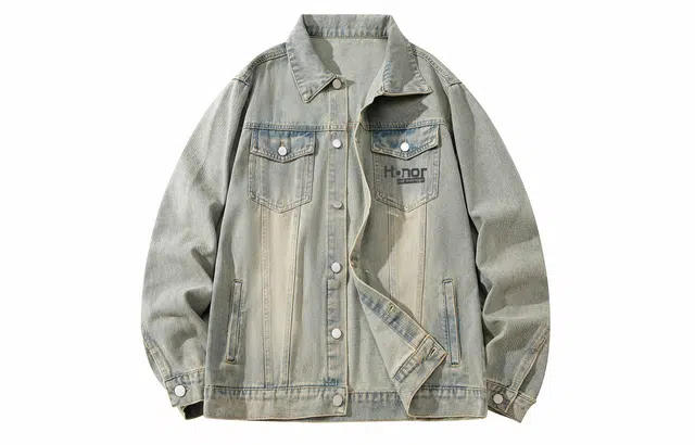 王者荣耀 美式复古宽松基础百搭牛仔外套 男女同款