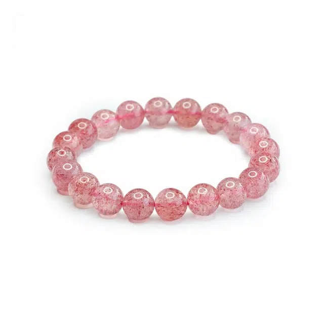 饰伴 蔓藤密语简约 时尚精致高级 小众设计雅致 温柔大方日常通勤百搭#好运 草莓晶 手串 男女同款情侣款